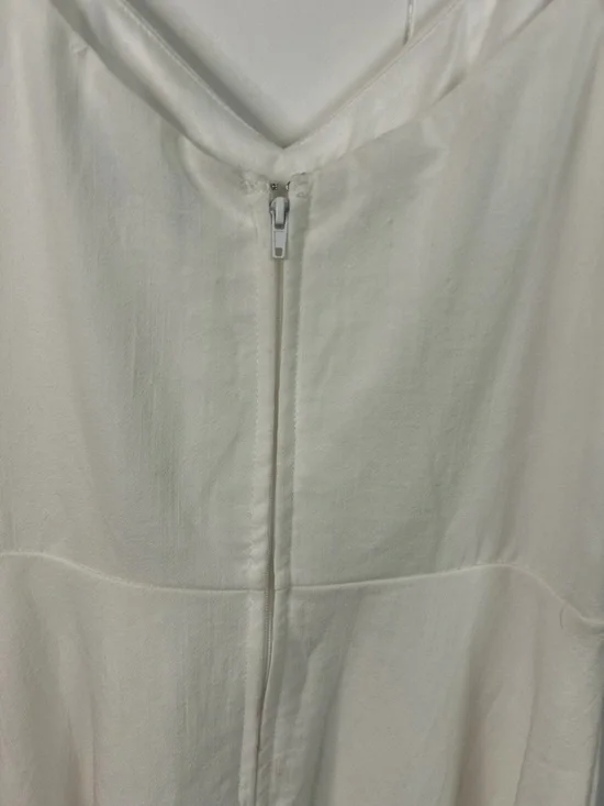 Trixxi White Mini Dress Puff Sleeve Fit Flare Cottagecore Summer Size Small New - Picture 8 of 13